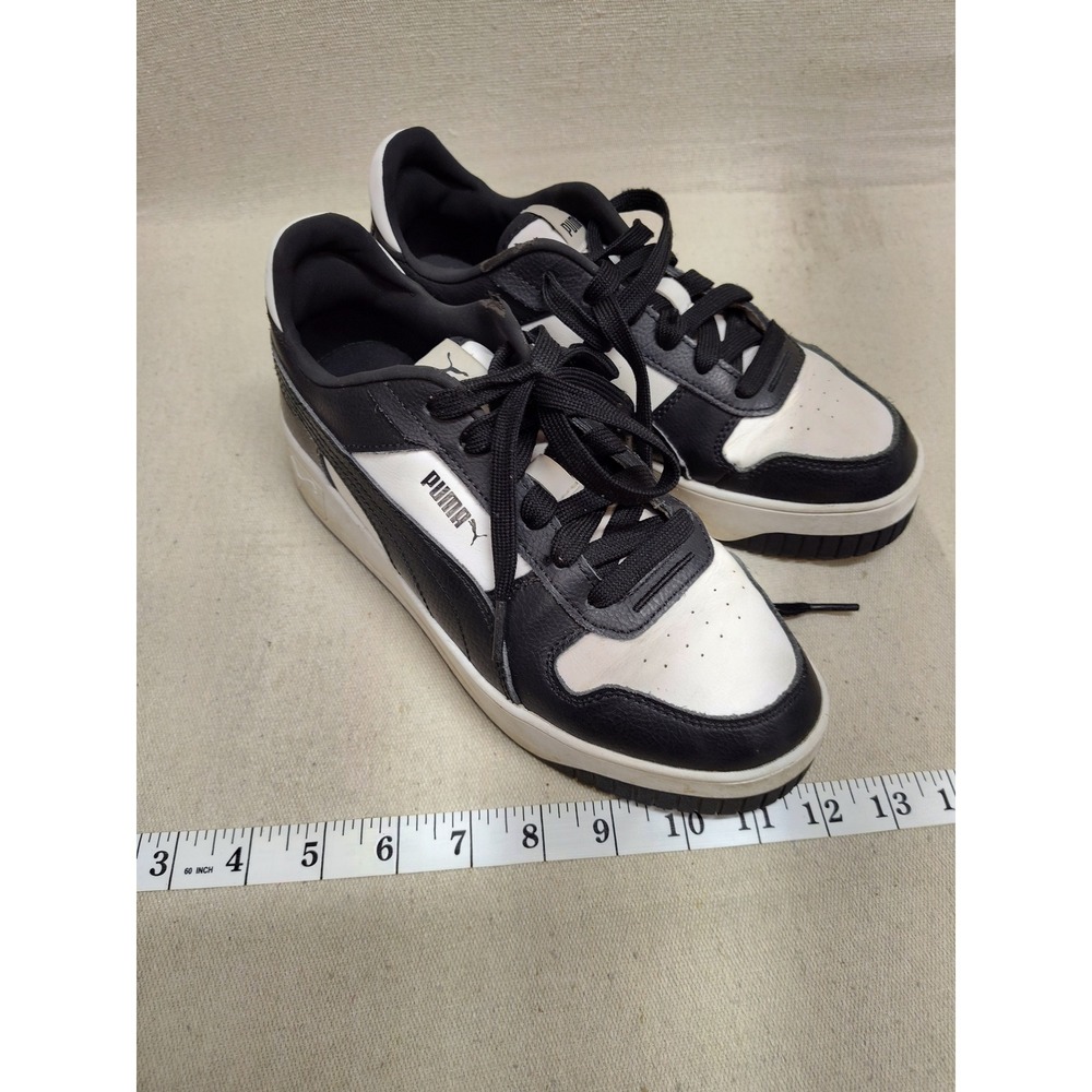 Puma Caven 2.0 Womens Sneakers Black White Low Top 389390-16 Size 8.5